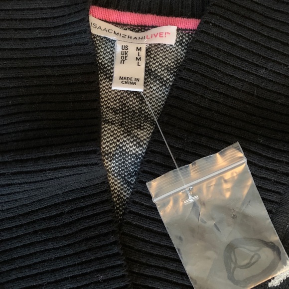 Isaac Mizrahi Houndstooth Cardigan M - NWT - Picture 3 of 4